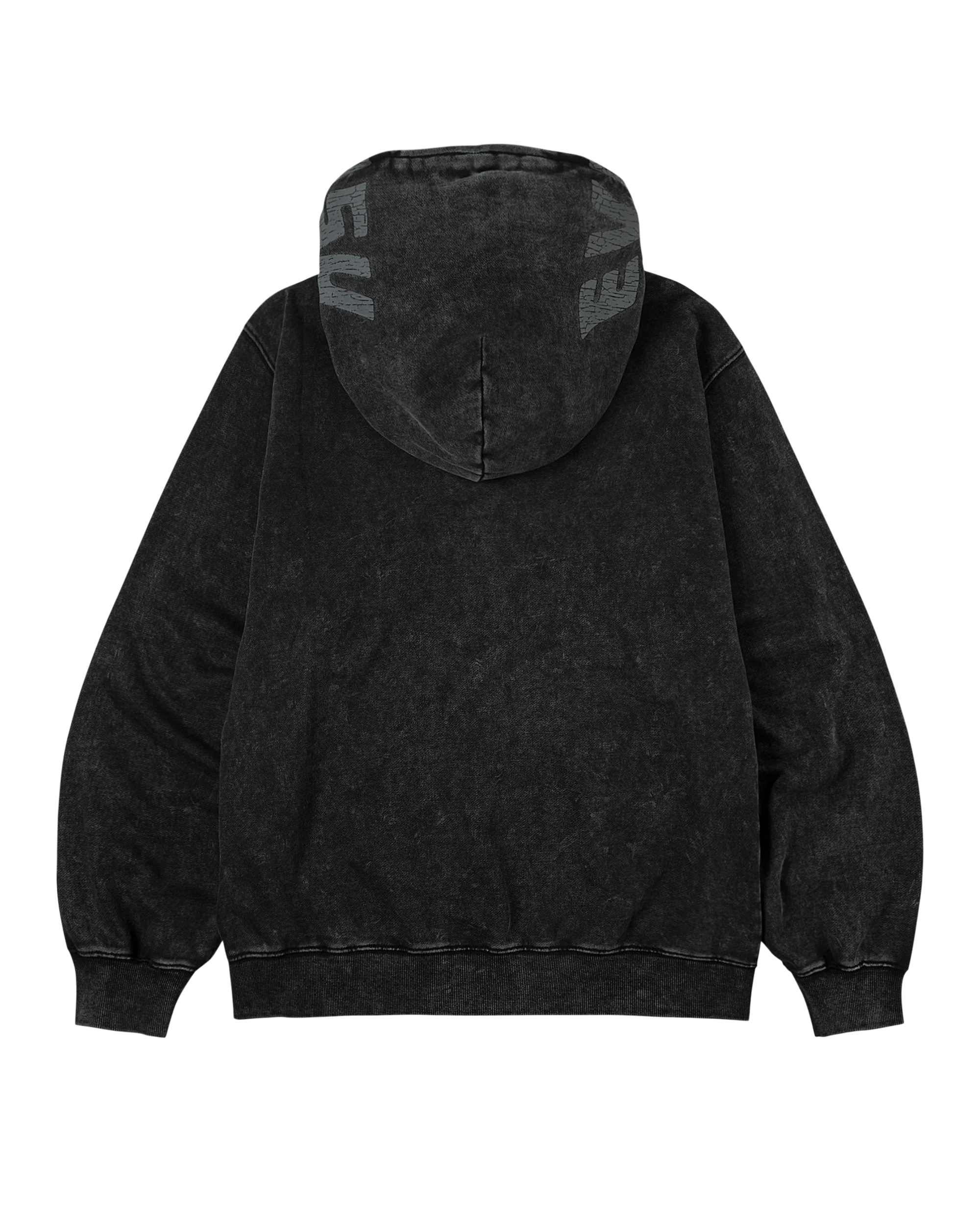 Logo With Seagull Emb. & Printed Hood Sweatshirt - Macdery